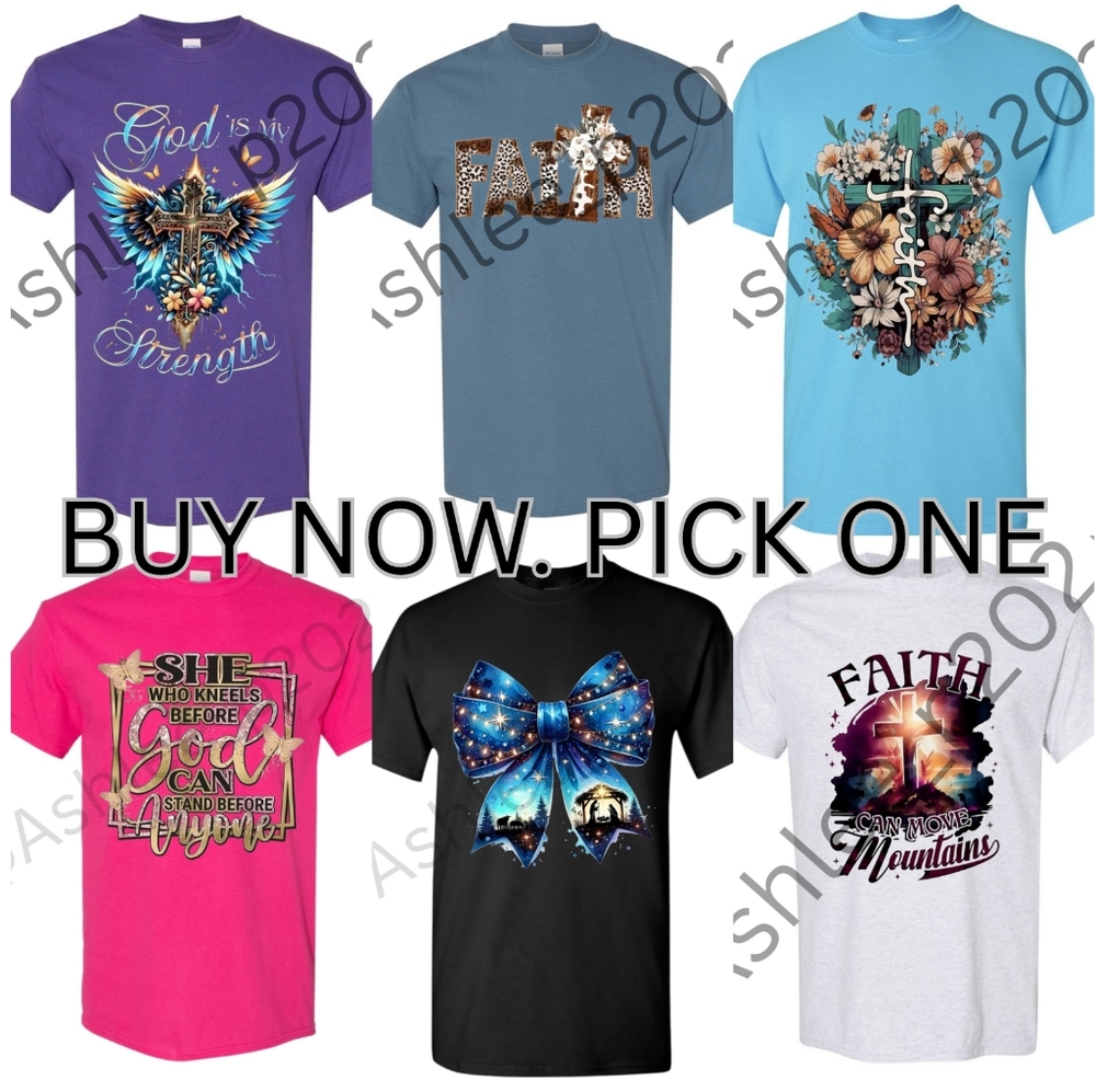Faith Unisex Handmade Short Sleeve Shirts